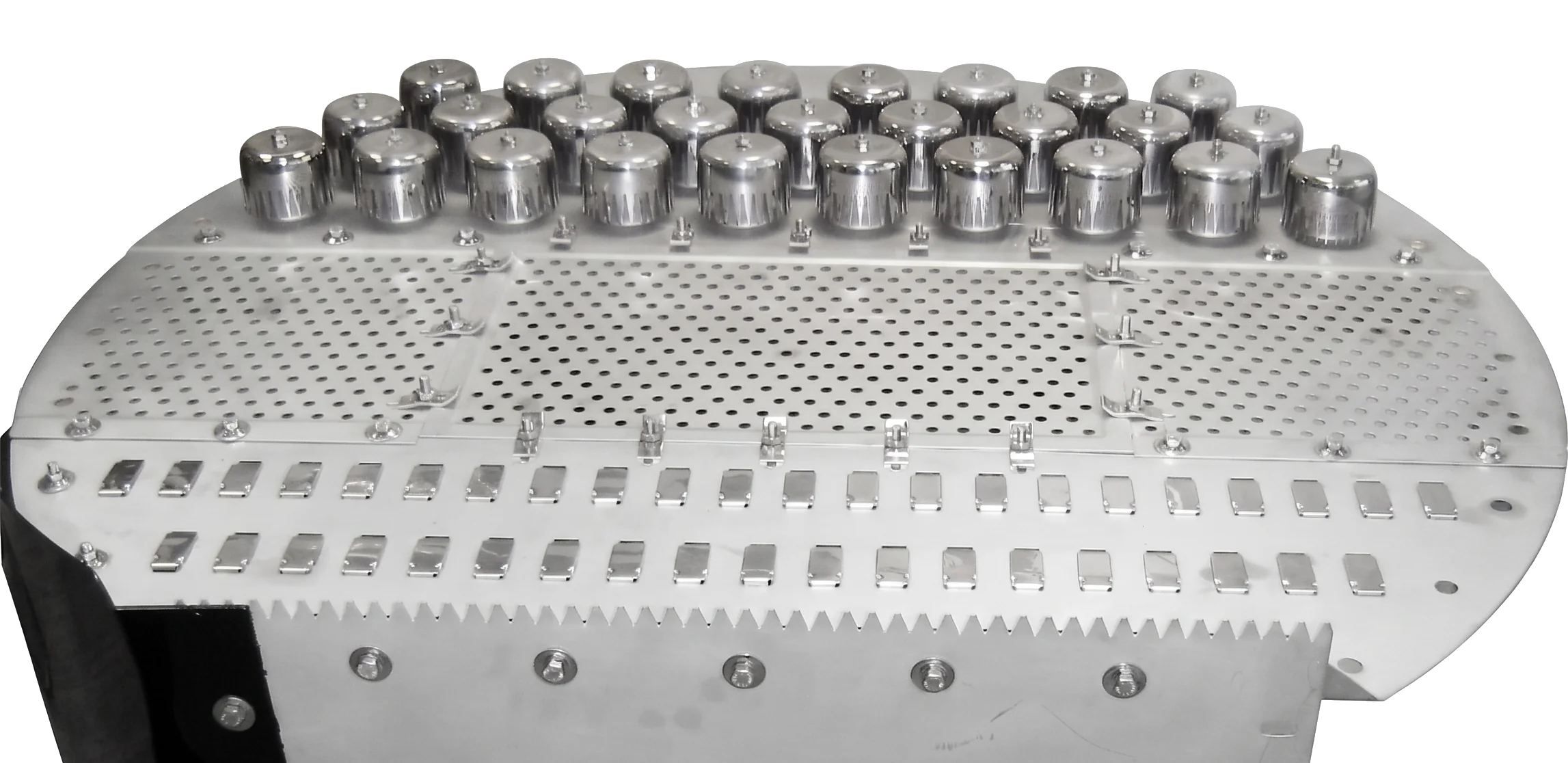 Baretti proprietary tray valves - original hardware images side-by-side composition