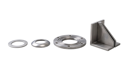 Washers, seal plates and angle hangers - original hardware images side-by-side composition