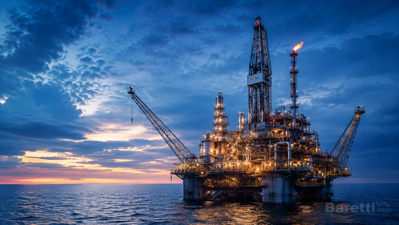 Upstream extraction and offshore production facilities requiring robust industrial transfer and process support