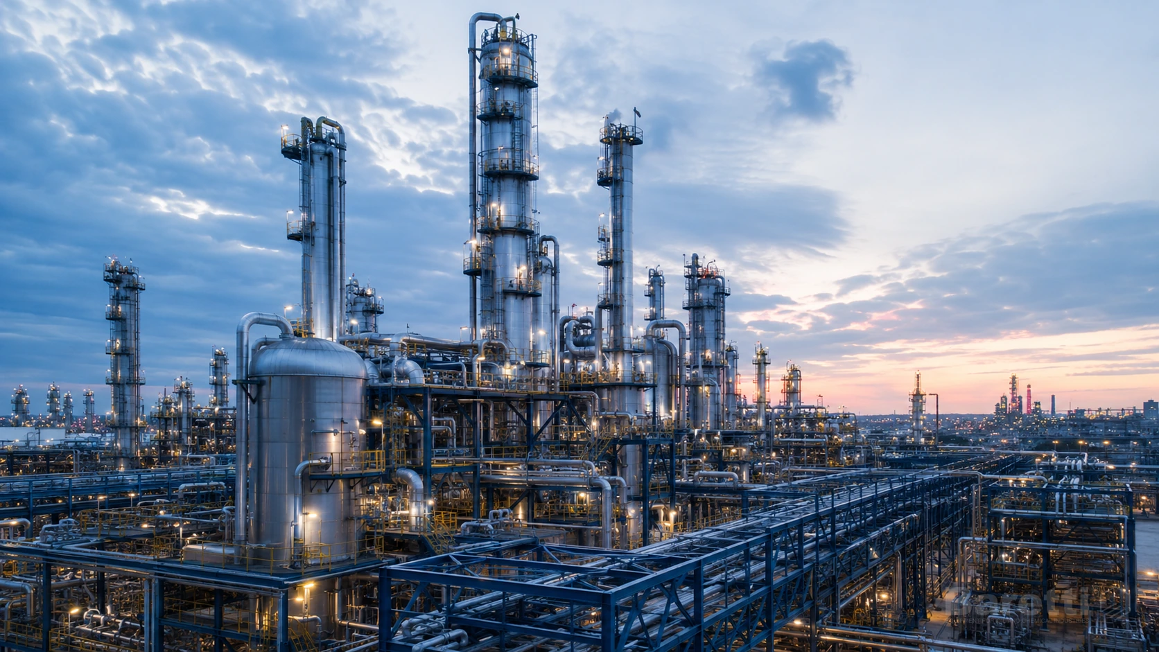 Refinery process columns and industrial plant applications for Baretti mass transfer equipment