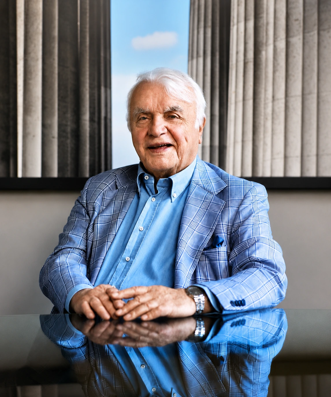 Fabio Baretti Paleari seated portrait