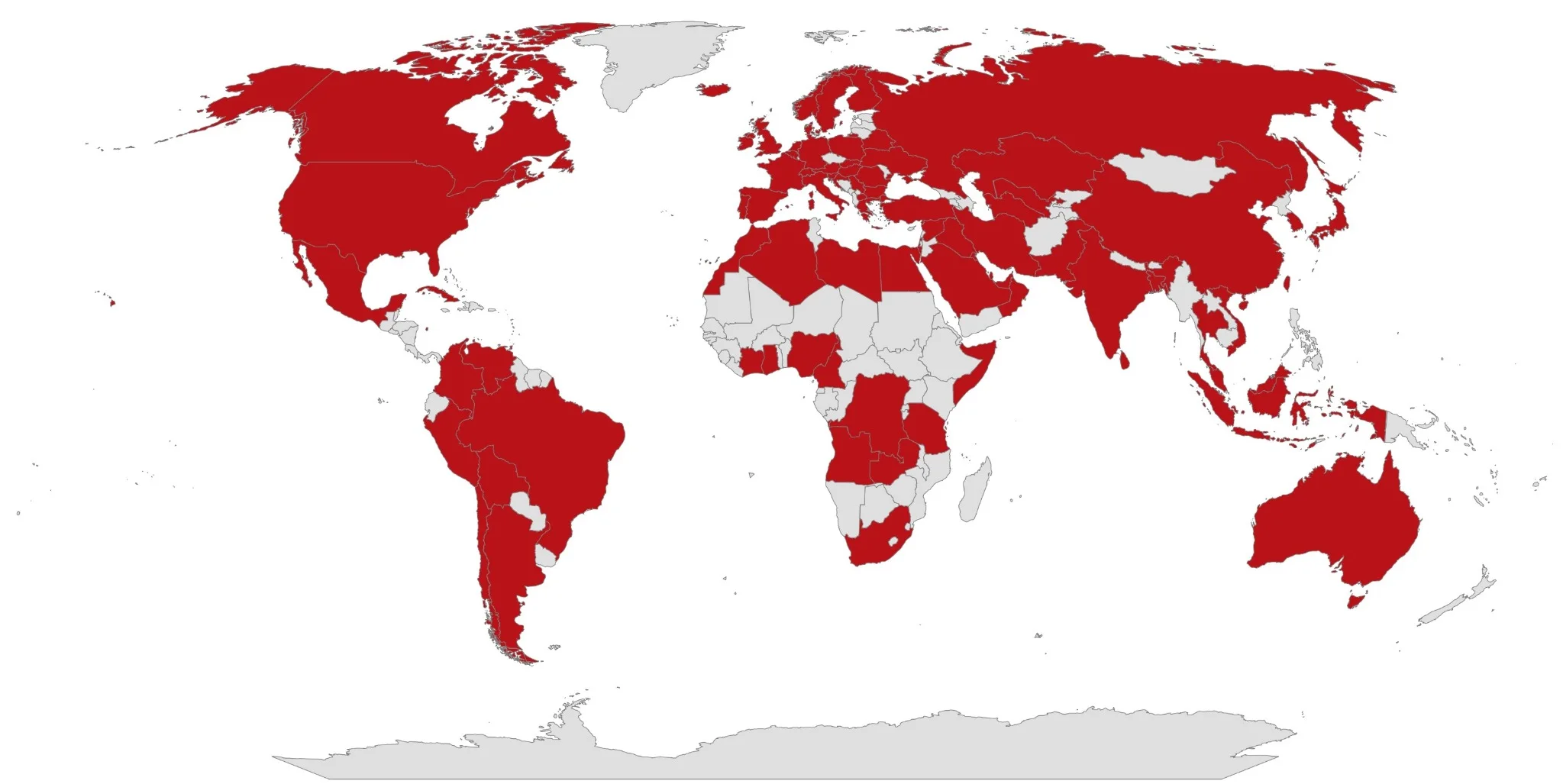 Baretti global supply map