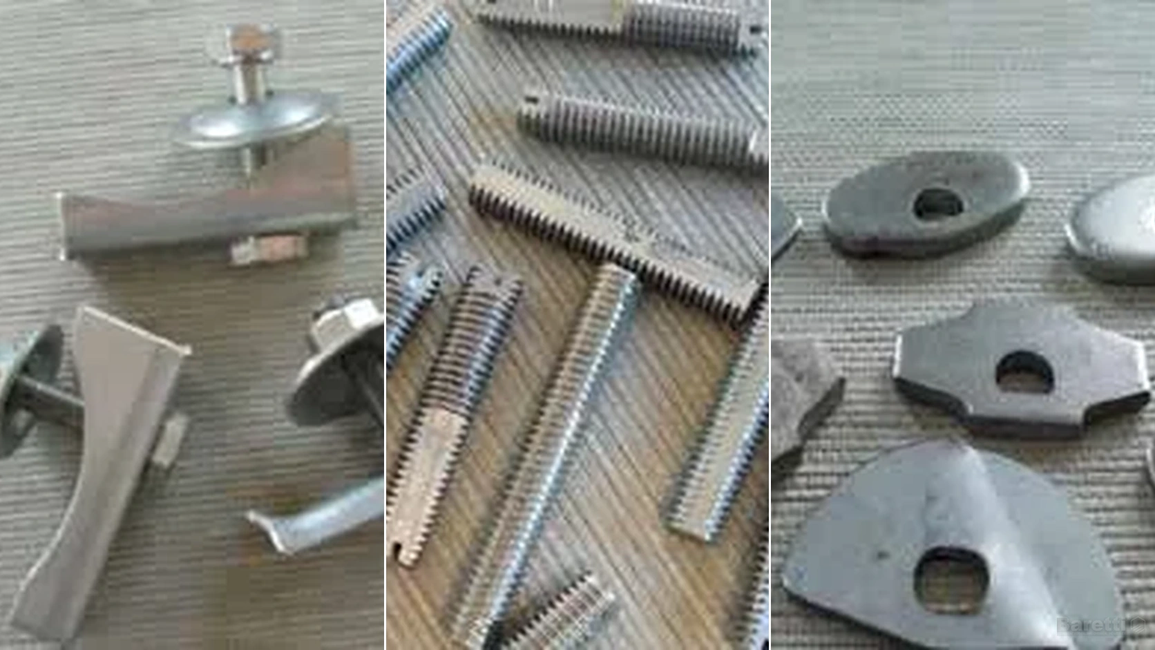 Clamps, studs and manway hardware - original hardware images side-by-side composition