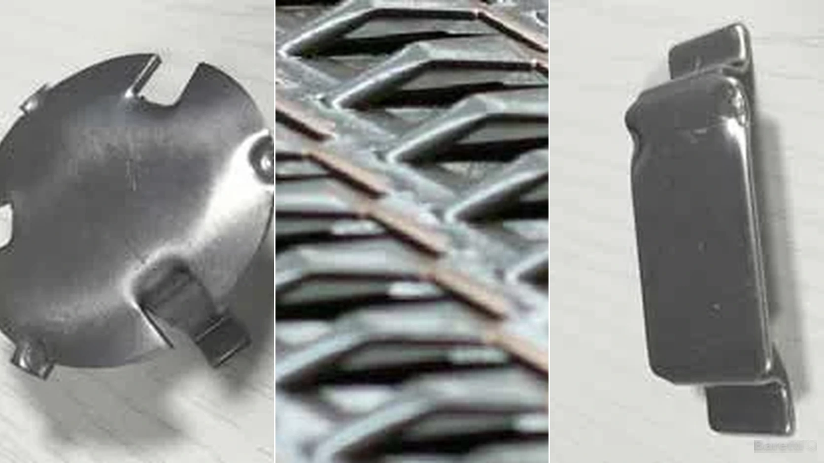 Baretti proprietary tray valves - original hardware images side-by-side composition