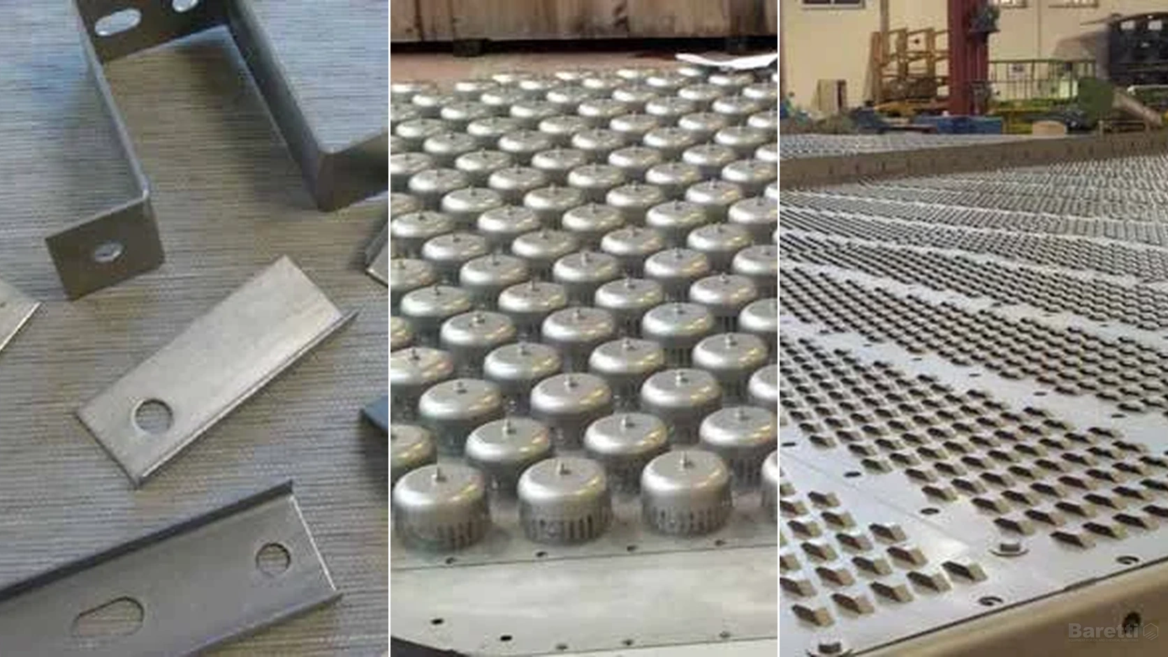 Tray replacement and bubble caps - original hardware images side-by-side composition