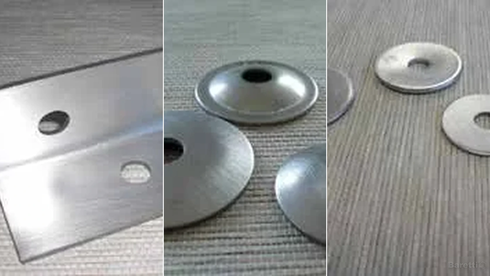 Washers, seal plates and angle hangers - original hardware images side-by-side composition