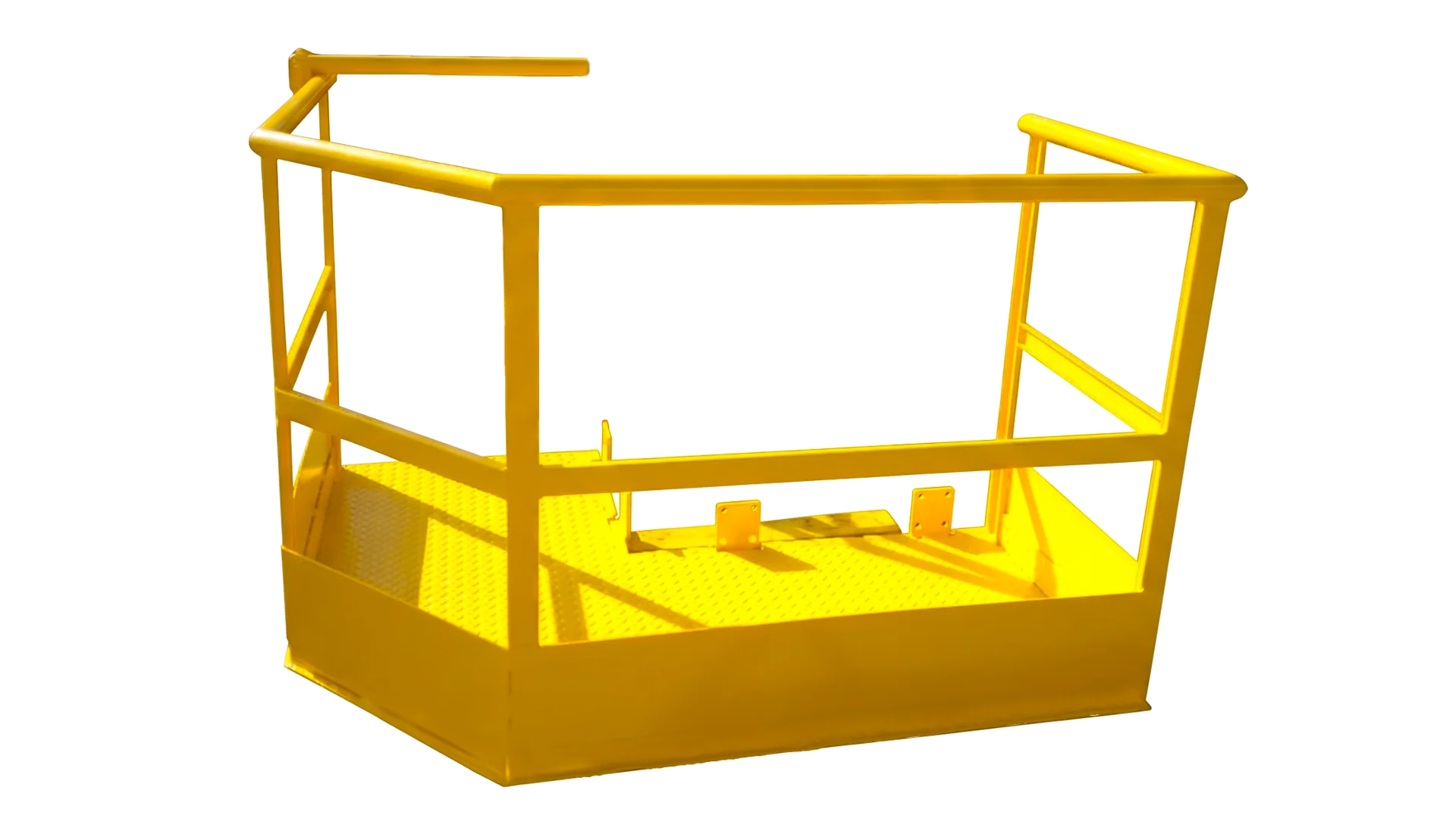 Steel platforms for loading and unloading structures