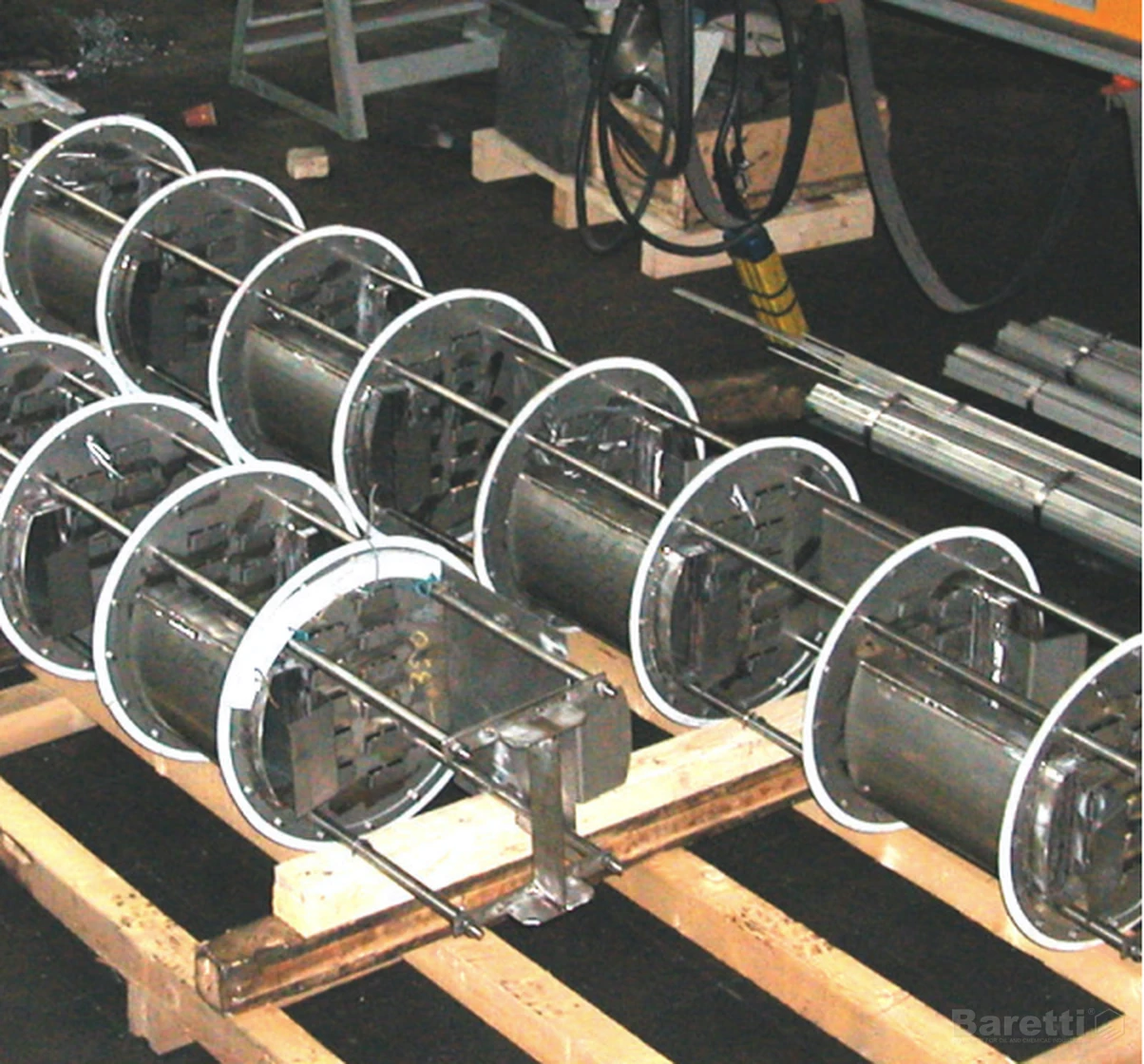 Cartridge tray modules ready for installation
