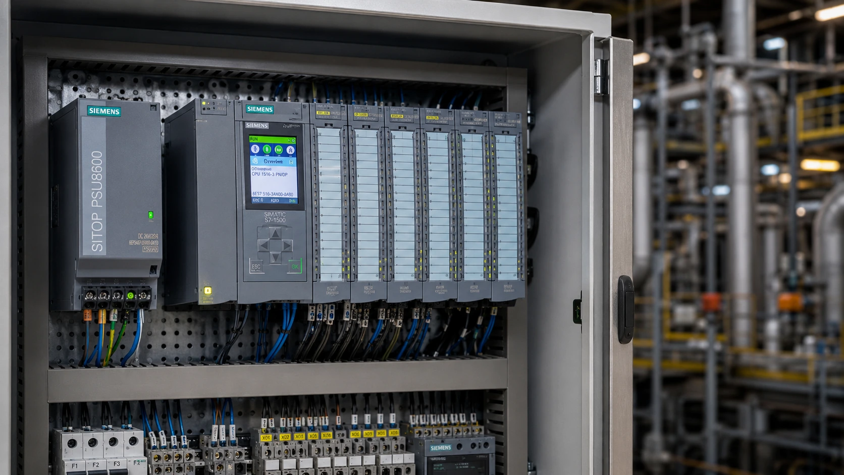 PLC and electrical control panel for industrial automation and loading arm control