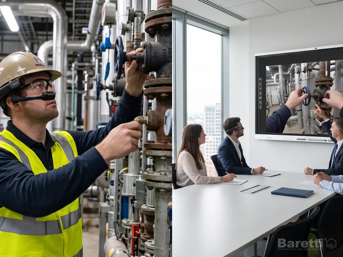 Augmented reality remote support for Baretti site service and product inspection